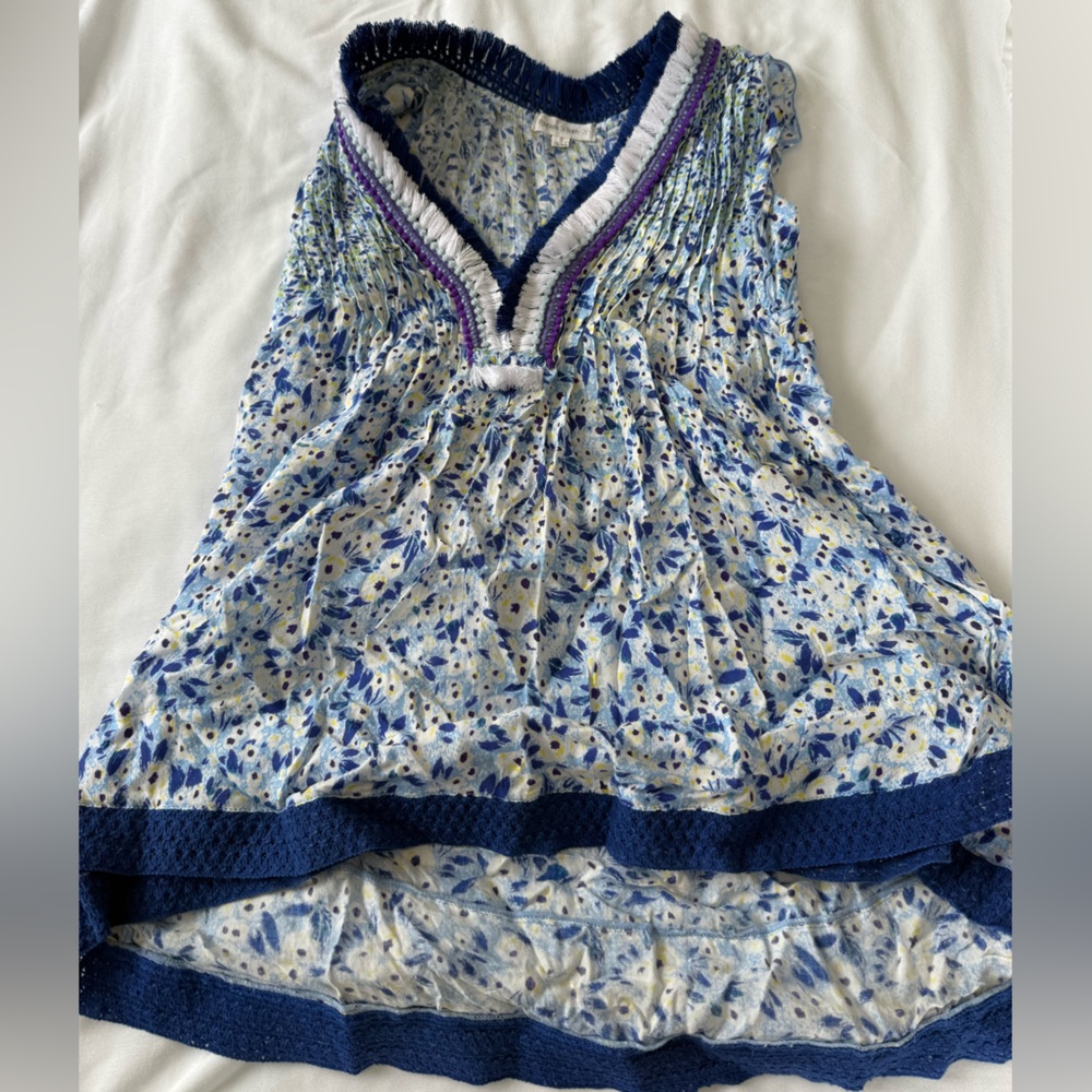 Poupette St. Barth Blue and Purple Dress